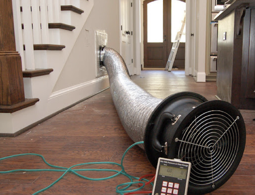 Duct Blaster Tests in Chattanooga